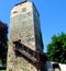 house, architecture, building, old, tower, stone, brick, castle, ancient, sky, wall, blue, home, medieval, europe, historic, roof