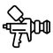 House auto sprayer icon outline vector. Paint gun