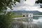 House in Banyoles lake , Catalonia, Spain