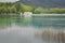 House in Banyoles lake , Catalonia, Spain