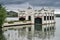 House in Banyoles lake , Catalonia, Spain