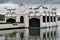 House in Banyoles lake , Catalonia, Spain