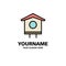 House, Bird, Birdhouse, Spring Business Logo Template. Flat Color