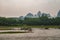 House boat and other vessels on Li River in Guilin, China