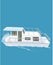 House Boat Vector Illustration