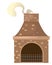 House brick chimney