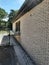 House building clean brick facade clean masonry