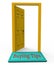 House Buying Tips Front Door Depicts Assistance Purchasing Residential Property - 3d Illustration