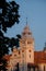 House in Bydgoszcz. Ancient building above the canal. Red brick building. Architecture. Architecture in the Polish city