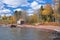 House and cabin, lake superior