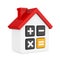 House Calculator Icon Isolated