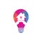 House Call bulb shape concept Logo Design template.