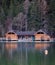 a house by a calm lake