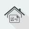 House certification - Vector web icon