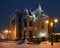 House with Chimaeras in evening - Kiev