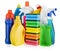 House Cleaning Equipment and Supplies in Bucket -