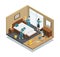 House Cleaning Isometric Composition