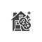 House cleaning service vector icon