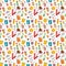 House cleaning tools seamless pattern