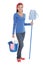 House cleaning woman