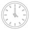 House clock icon, outline style.