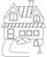 House coloring page