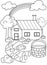 House coloring page