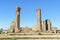 House of Columns in Roman ruins, ancient Roman city of Volubilis. Morocco