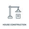 House Construction icon. Line style symbol from real estate icon collection. House Construction creative element for