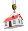 House and crane hook