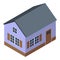 House delivery icon, isometric style