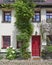 House door with flowers, Altenburg, Germany