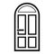 House door icon, simple style