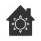 House eco electrification glyph icon