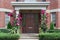 House with elegant entrance with portico,