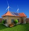 House energy saving concept