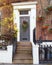 House entrance, Christmas decorated