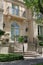 House entrance with French doors