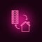 House exchange neon icon. Elements of Real Estate set. Simple icon for websites, web design, mobile app, info graphics