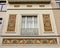 House facade with art nouveau decoration of paradise birds