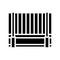 house fence glyph icon vector illustration