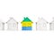 House with flag of gabon