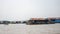 House on the floating village in tonle sap lake, in Cambodia