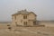 A house at German Kolmanskop Ghost Town with the abandoned buildings in the Namib desert