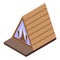 House glamping icon isometric vector. Travel culture