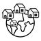 House Globe icon