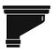 House gutter icon, simple style