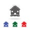 House in hailstorm con, mobile, info graphics. Elements of desister multi colored icons. Premium quality graphic design icon. Simp