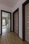 House hallway with wooden floor