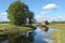 House on Havel river canal in Brandenburg Germany